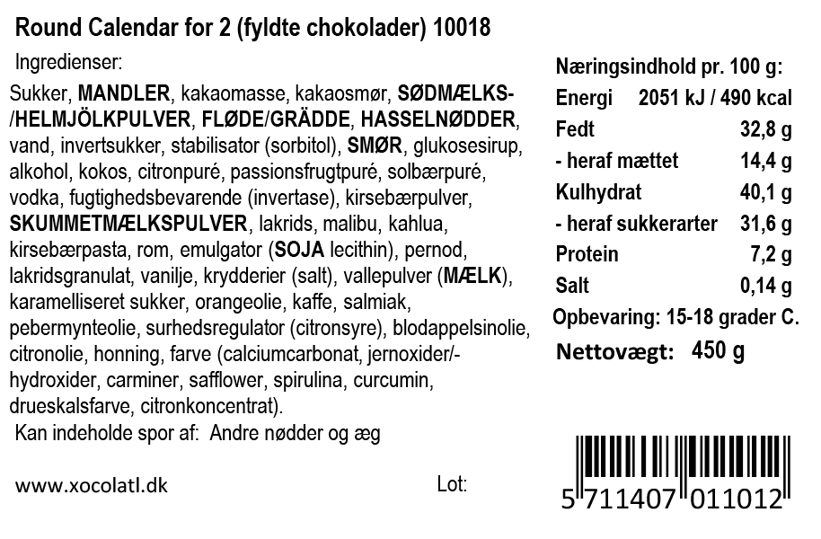 Julekrans med chokolade | Xocolatl