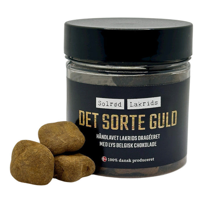Solrød Lakrids Det Sorte Guld – drageret lakrids