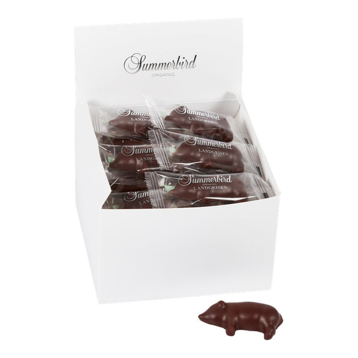 Marcipangris med mørk chokolade | Summerbird