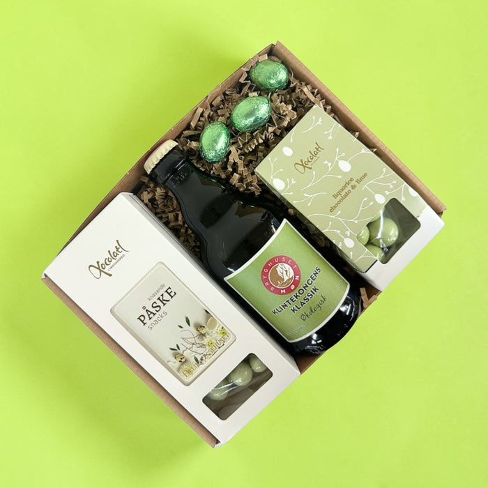 Påskegave | Sød Forårsgrøn gave med øl og Xocolatl