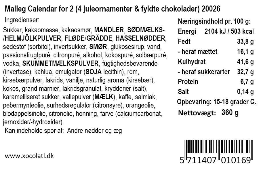 Julekalender | Xocolatl & Maileg | NYHED |
