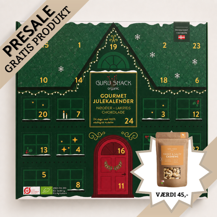 Guru Snack kalender med 11 snackvarianter