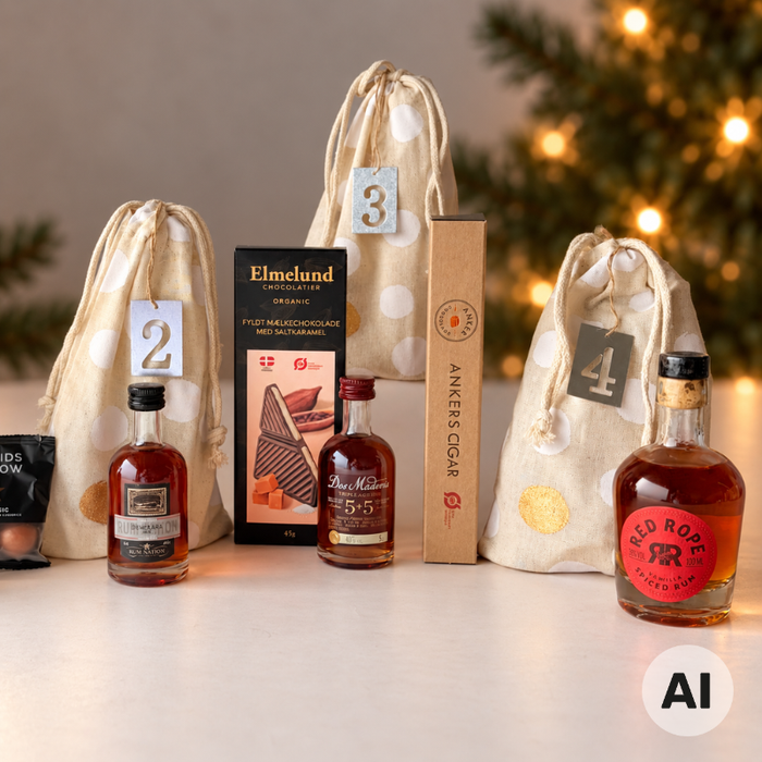 Adventskalender med rom, sukkerrørsspiritus og sødt | Gaestus