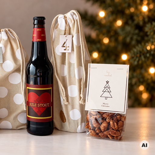 Adventskalender med danske juleøl og snacks | Gaestus
