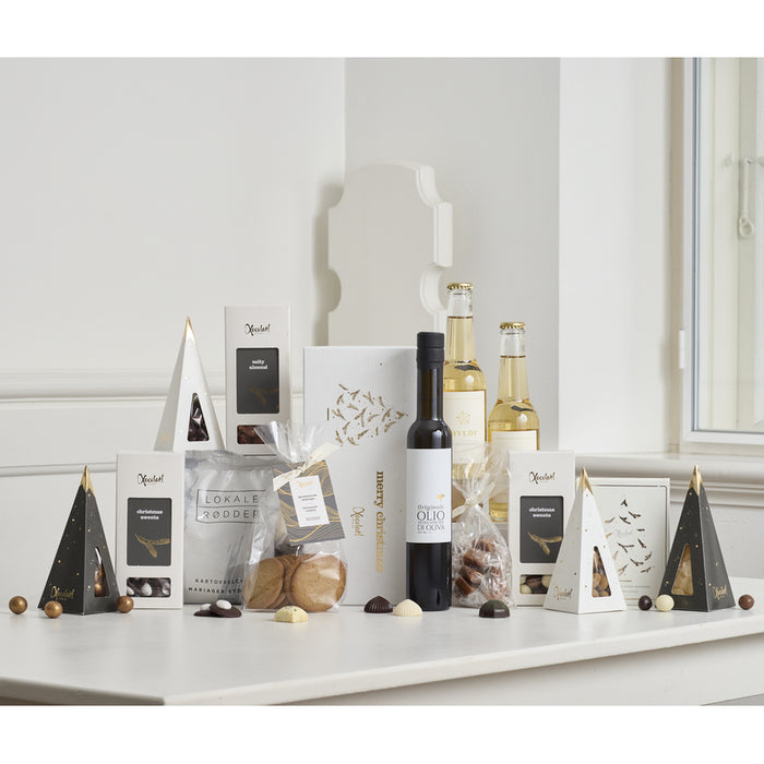 Julegave med olivenolie og søde specialiteter – Xocolatl Winternight