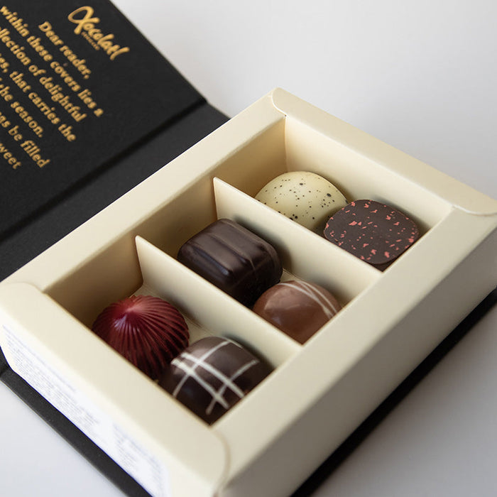 Julebog med med fyldte chokolade fra xocolatl