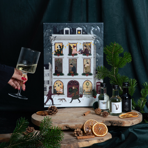 24 små vinflasker til en decembergave fra Vinuniverset
