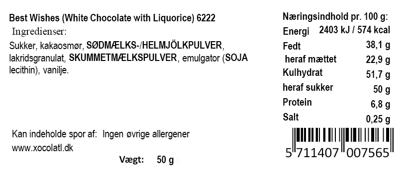 Chokoladebar | Best wishes