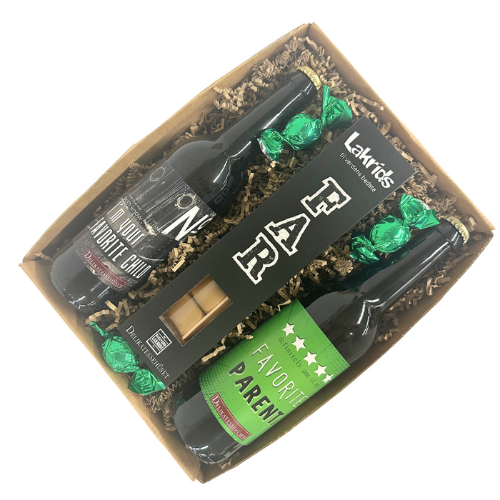 Fars dags gave med far-øl og lakrids til verdens bedste far