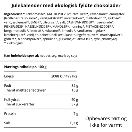 Julekalender med fyldte chokolader | Anker Chokolade – visning 2