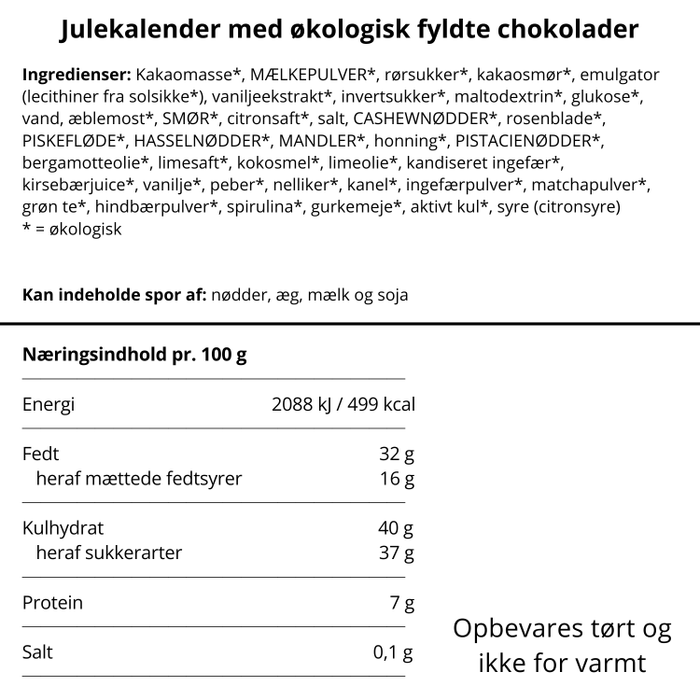 Julekalender med fyldte chokolader | Anker Chokolade – visning 2