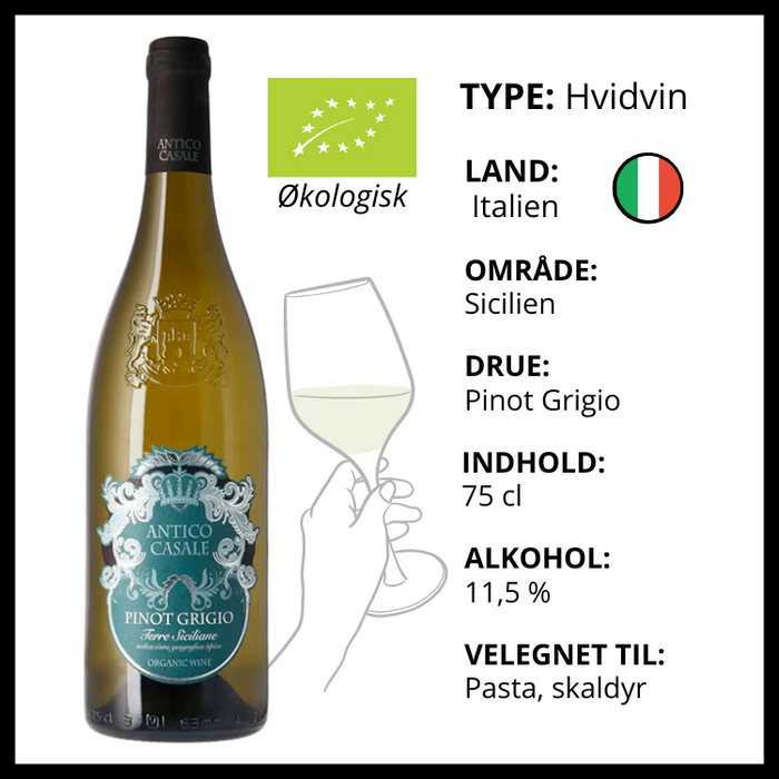 Hvidvin | Antico Casale - Pinot Grigio | øko