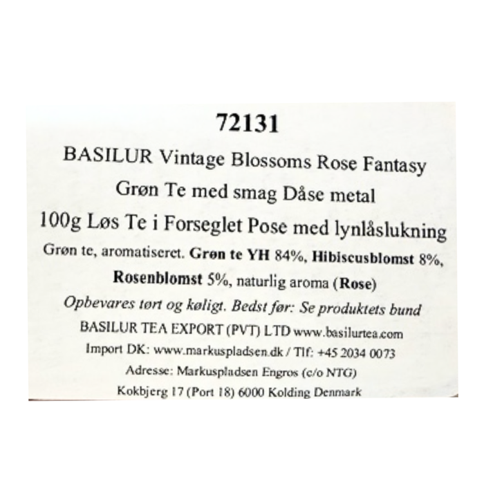 Tedåse Vintage | Blossoms 'Rose Fantasy' | Basilur