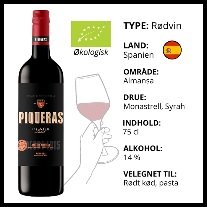 Rødvin | Bodegas Piqueras - Black Label | øko