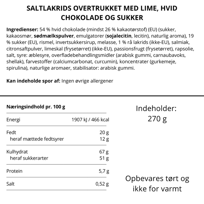 Lakrids by Bülow | Lime Crackle (Stor)