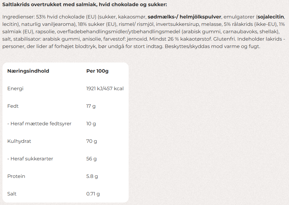 Lakrids by Bülow | E Crispy Salty Liquorice