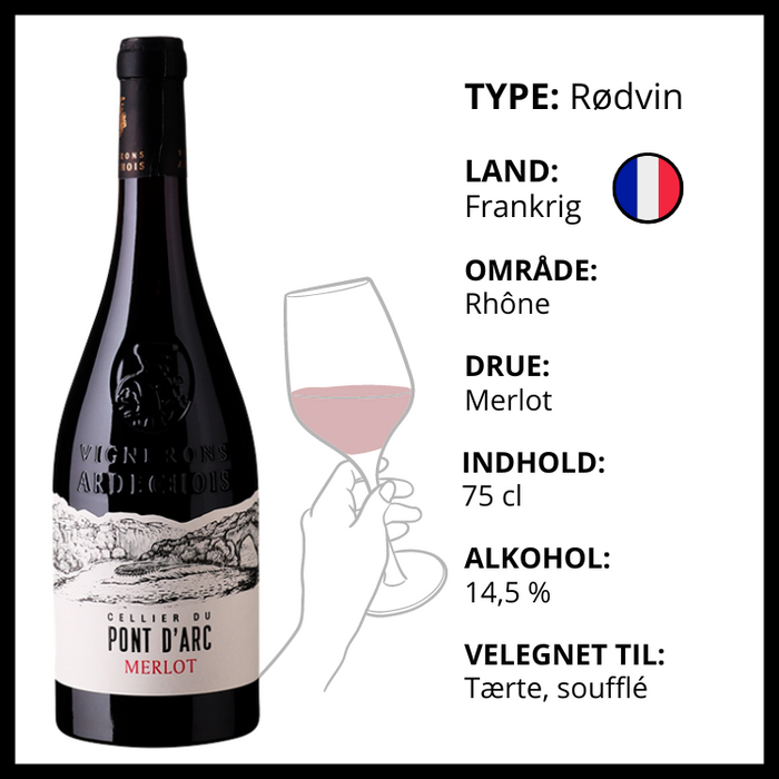 Rødvin | Cellier du Pont d'Arc - Merlot