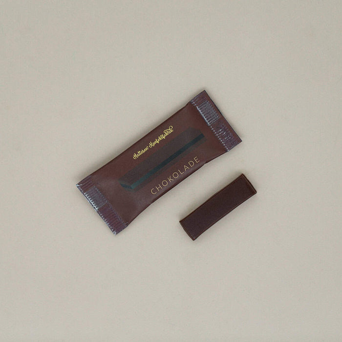 Mini Ærøstang med chokolade fra Hattesen's Konfektfabrik