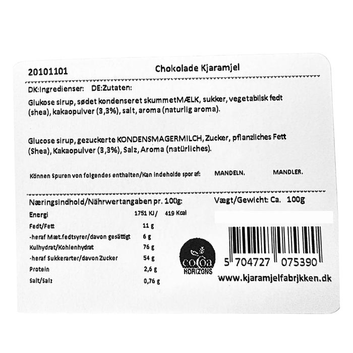 Karameller, chokolade - Kjaramel Fabrjkken