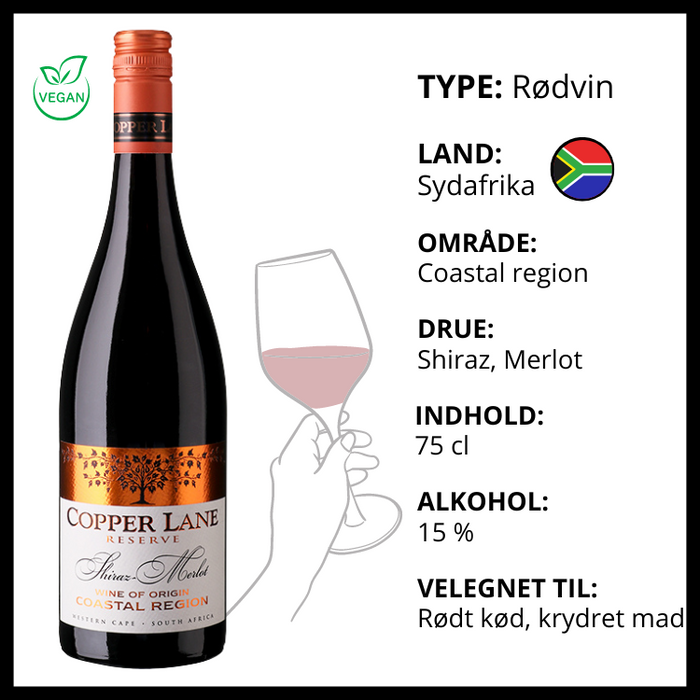 Rødvin | Copper Lane - Reserve Shiraz/Merlot