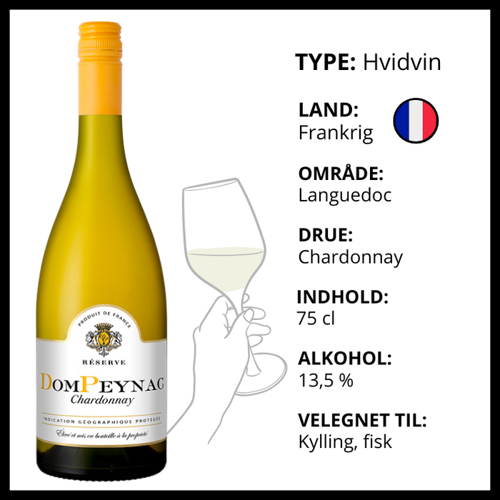 Hvidvin | Dom Peynac - Chardonnay Blanc