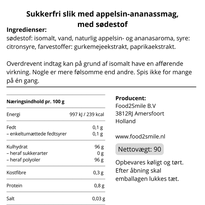 Orange Treats | Sukkerfri Slik