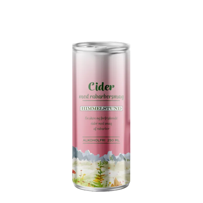 Himmelstund alkoholfri rabarbercider 250 ml til medarbejder- eller kundegave