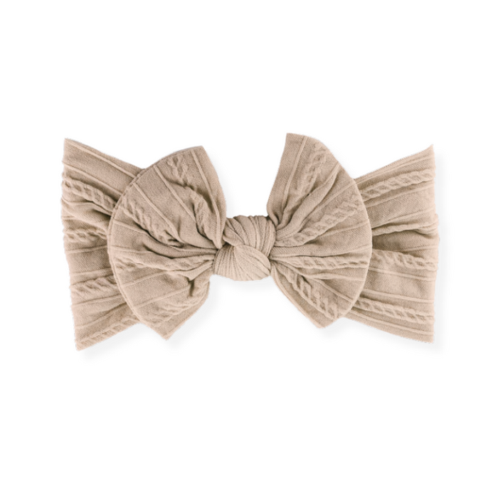 Hårbånd m. Sløjfe, Beige - By Stær