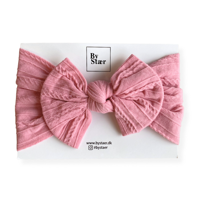 Hårbånd m. Sløjfe, Lyserød - By Stær
