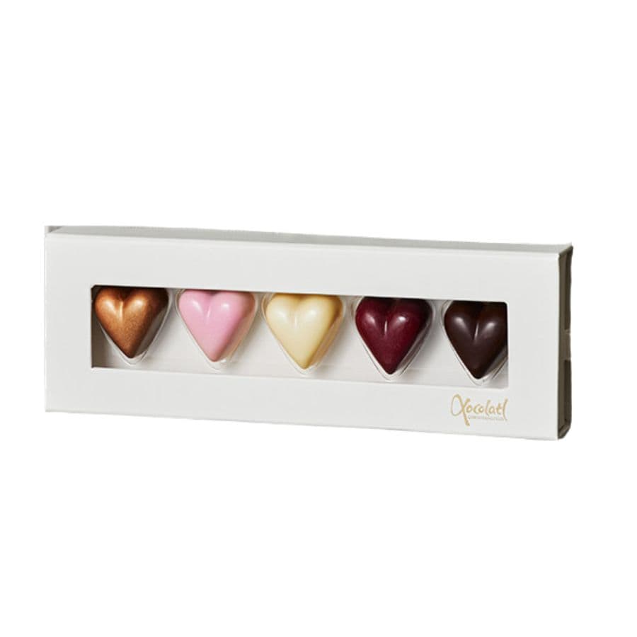 Gaveæske | Fyldte chokoladehjerter - Gaestus