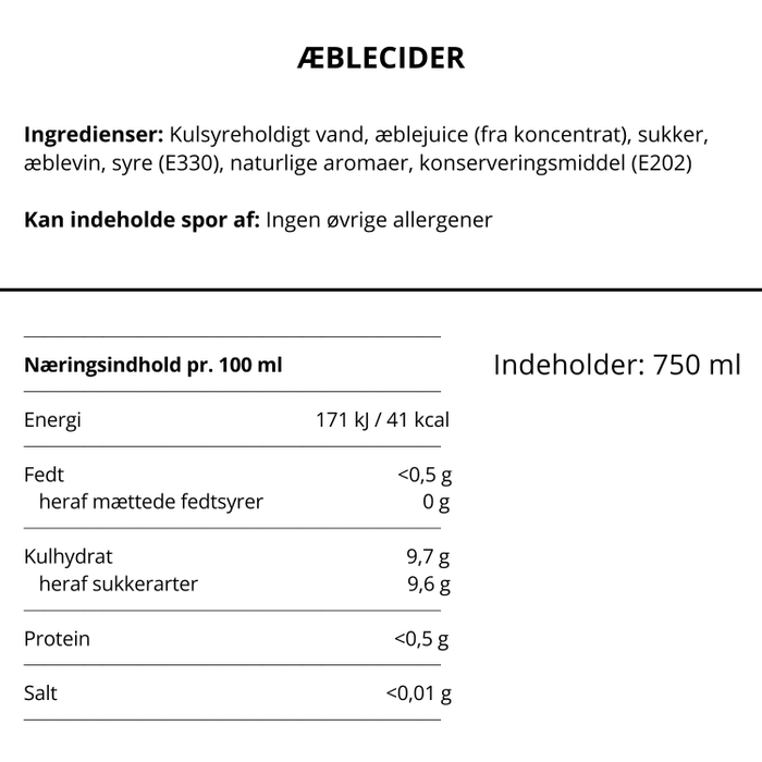 Cider | Æble | 75 cl.