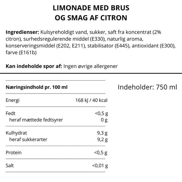 Lemonade | Citron | 75 cl.