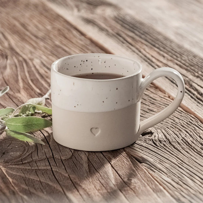kaffekurs med hank med et lille hjerte motiv
