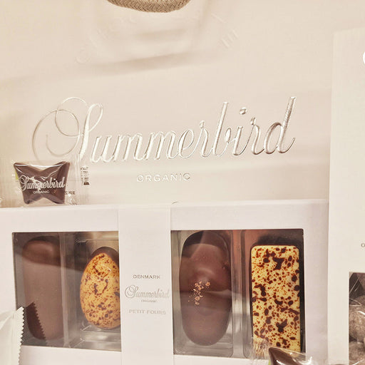 Gavepose med lækre Summerbird chokolader