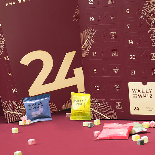 Julekalender med vingummi fra Wally & Whiz - køb den online hos Delikatessehuset