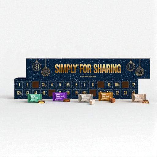 Julekalender fra Simply Chocolate til to personer. Simply for Sharing. Bestil online ved Delikatessehuset.