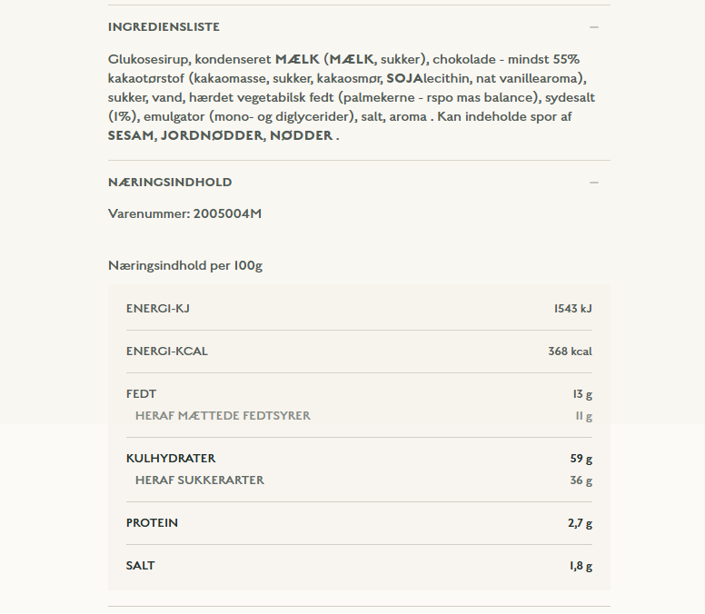 Fløde & Salt i mørk chokolade - Karamel Kompagniet