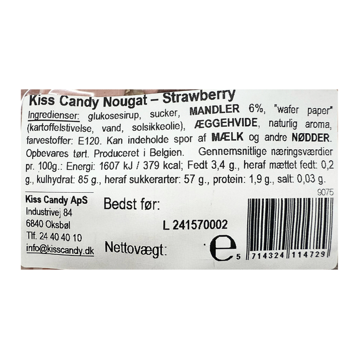 Fransk Nougat med røde bær - Bites