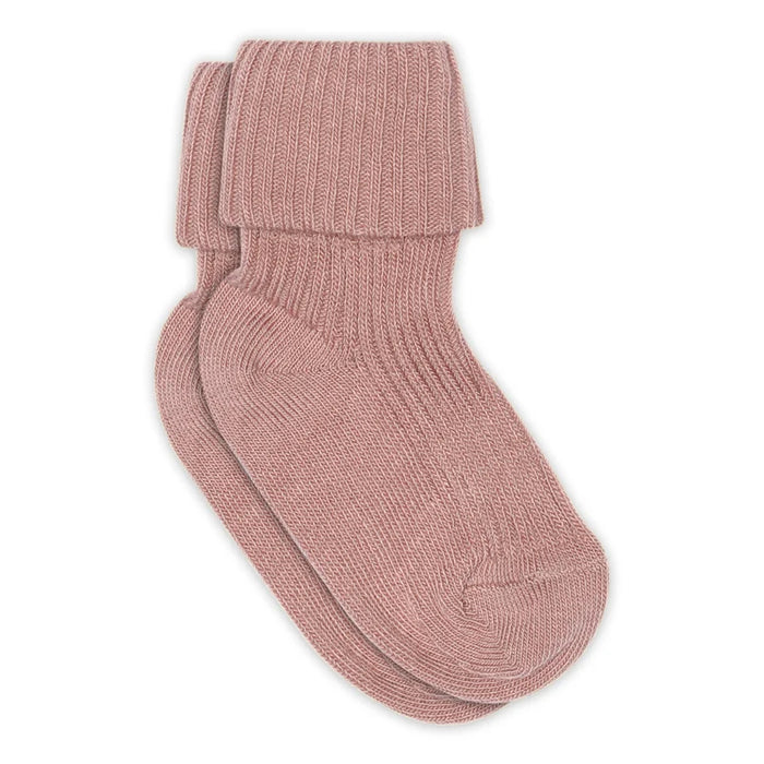 Bomuldsstrømper i rosa farve