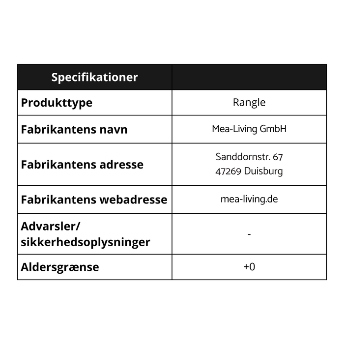 Kanin rangle med træring | Gul | Mea-Living