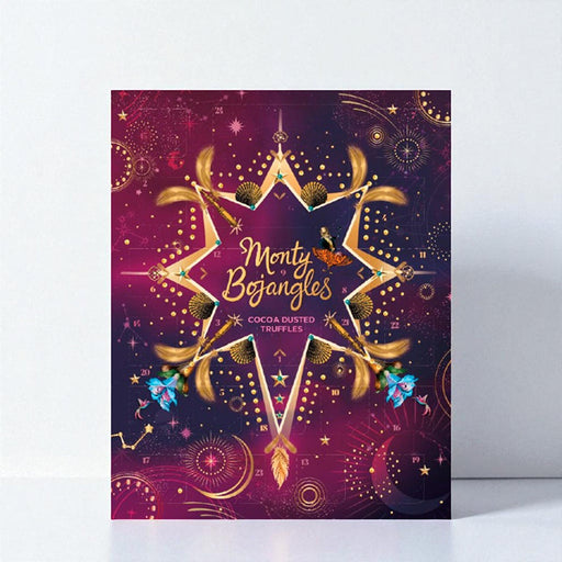 Julekalender med bløde, franske chokoladetrøfler fra Monty Bojangles. Bestil online hos Delikatessehuset.