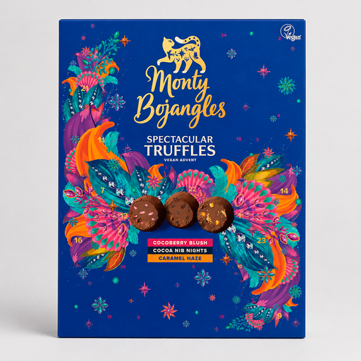 Vegansk chokoladetrøffel-julekalender | Monty Bojangles