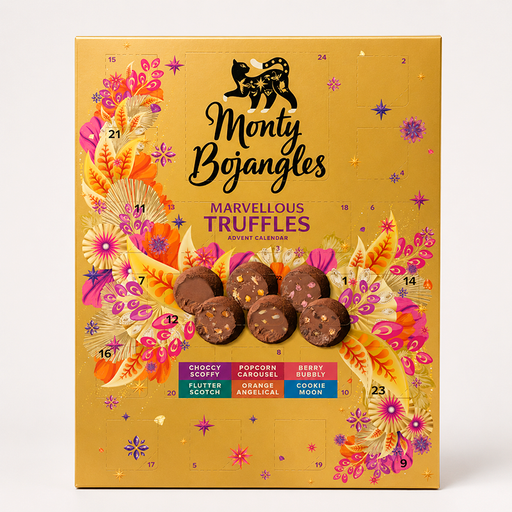 Chokoladetrøffel-julekalender | Monty Bojangles
