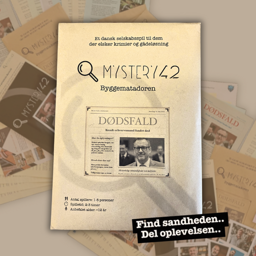 Spændende krimispil til venneaftener, date nights og familiehygge.