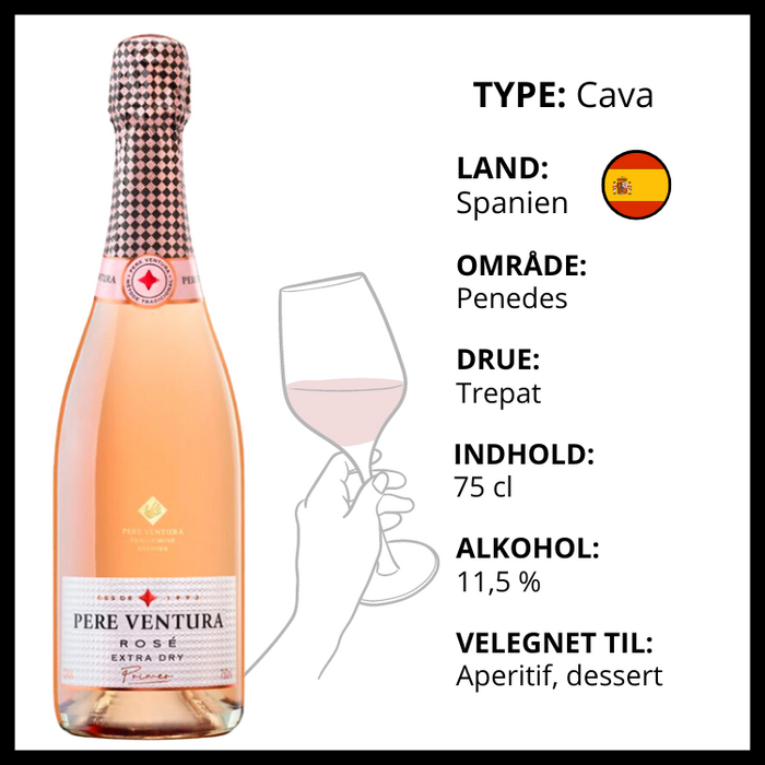 Mousserende | Pere Ventura - Cava Primer Rosé Extra Dry