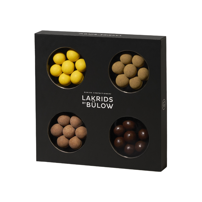 Lakrids by Bülow Small Selection Box med fire varianter til gave