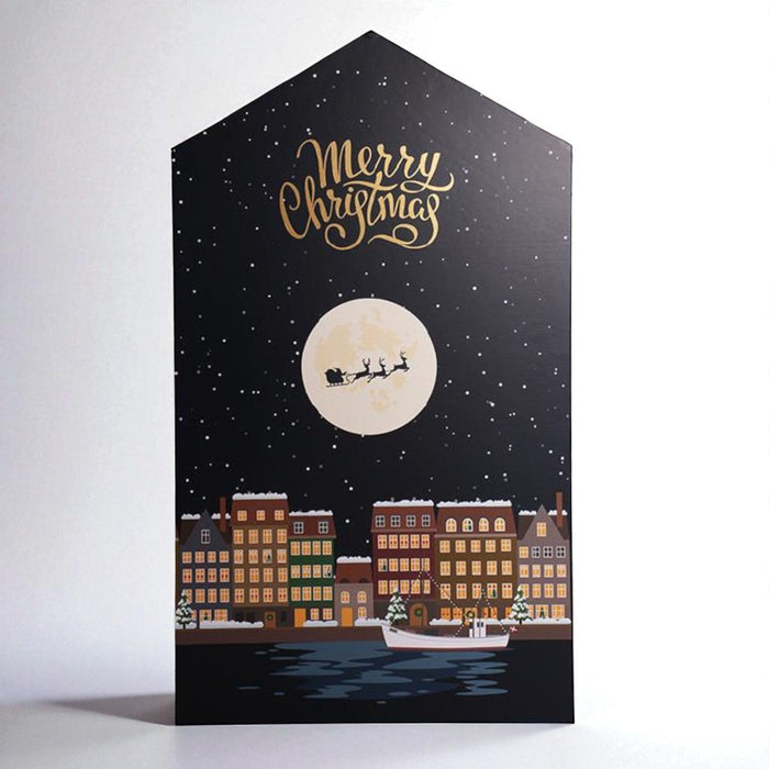 Julekalender fra Cococture. Stor familiekalender med en mandelgave