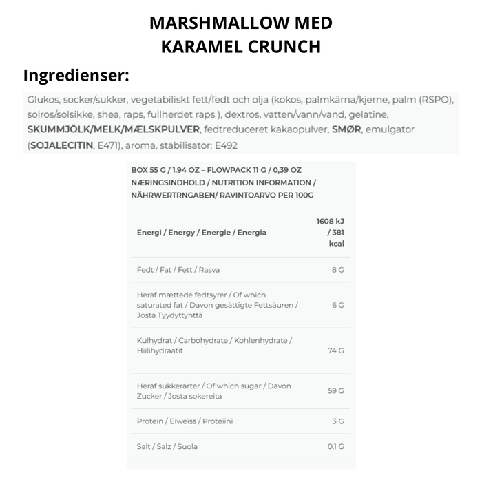 Caramel Filled Mallows Crunchy Toffee - The Mallows