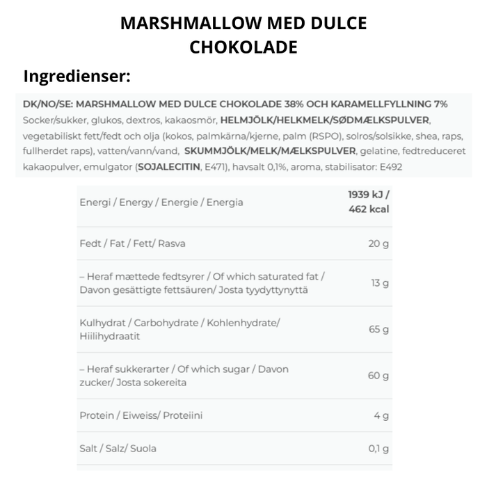 Caramel Filled Mallows Dulce Chocolate Box - The Mallows