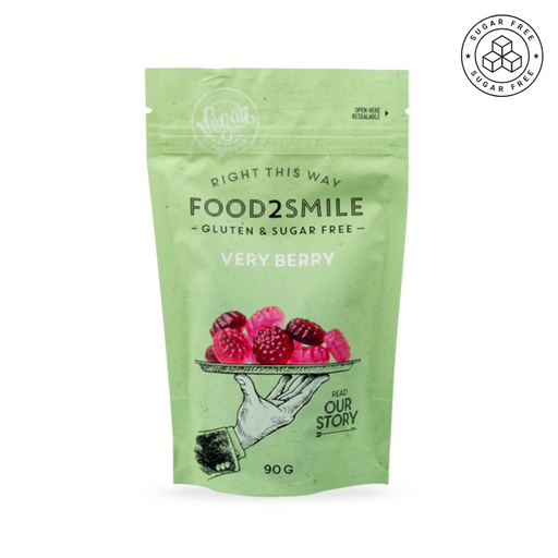 Sukkerfrit slik med smag af hindbær og brombær – vegansk og frugtigt alternativ uden dårlig samvittighed, perfekt til den søde tand.